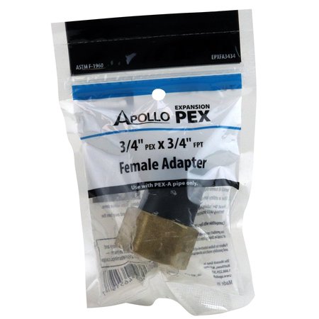 APOLLO EXPANSION PEX 3/4 in. Brass PEX-A Barb x 3/4 in. FNPT Female Adapter EPXFA3434